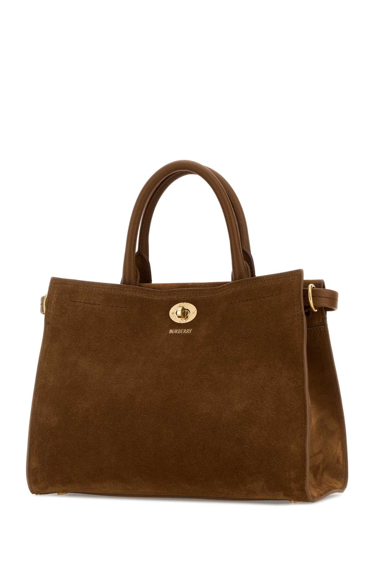Brown Suede Small Cotswolds Handbag Hazelbrown Borse A Mano
