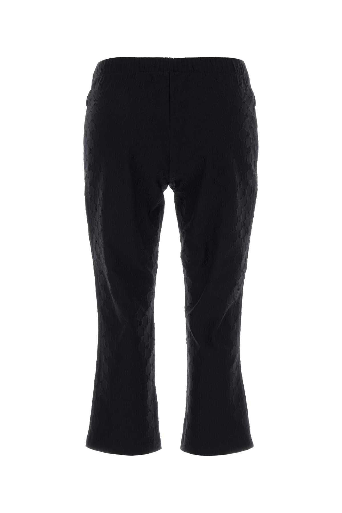Black Mix Polyamide Pantaloni