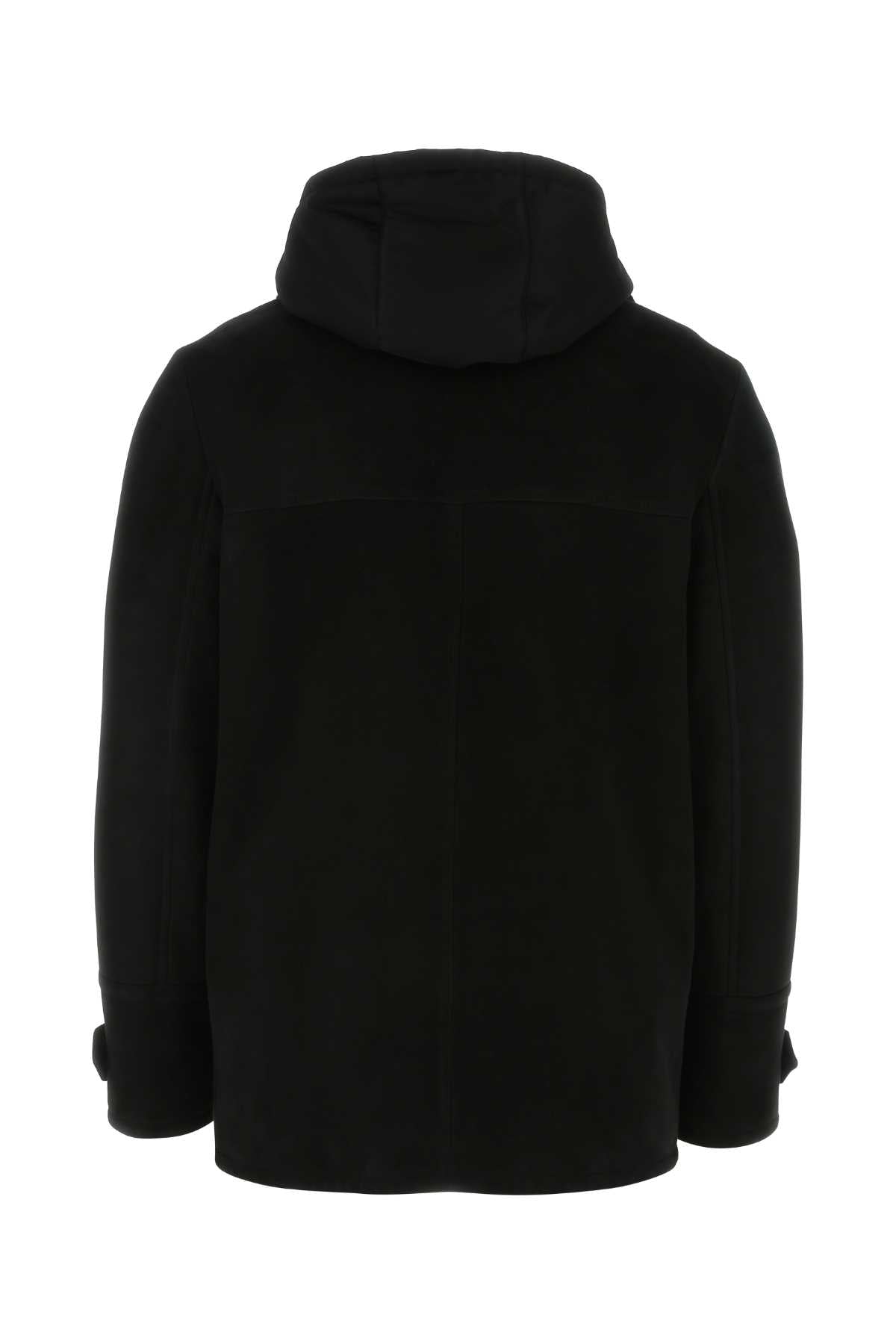 Black Shearling Jacket Nero Giubbini