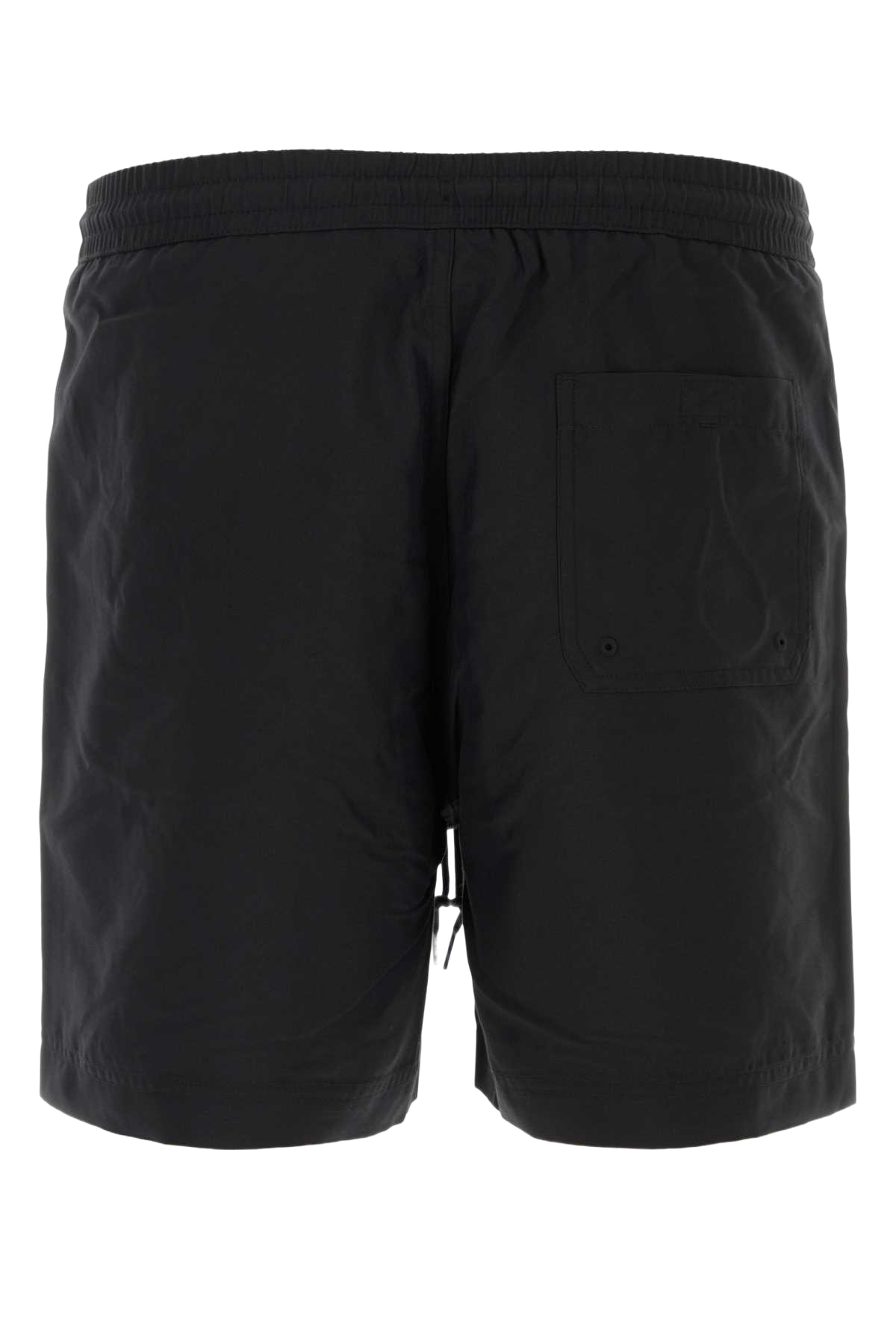 Black Polyester Chase Swim Trunk Blackgold Costumi Da Bagno