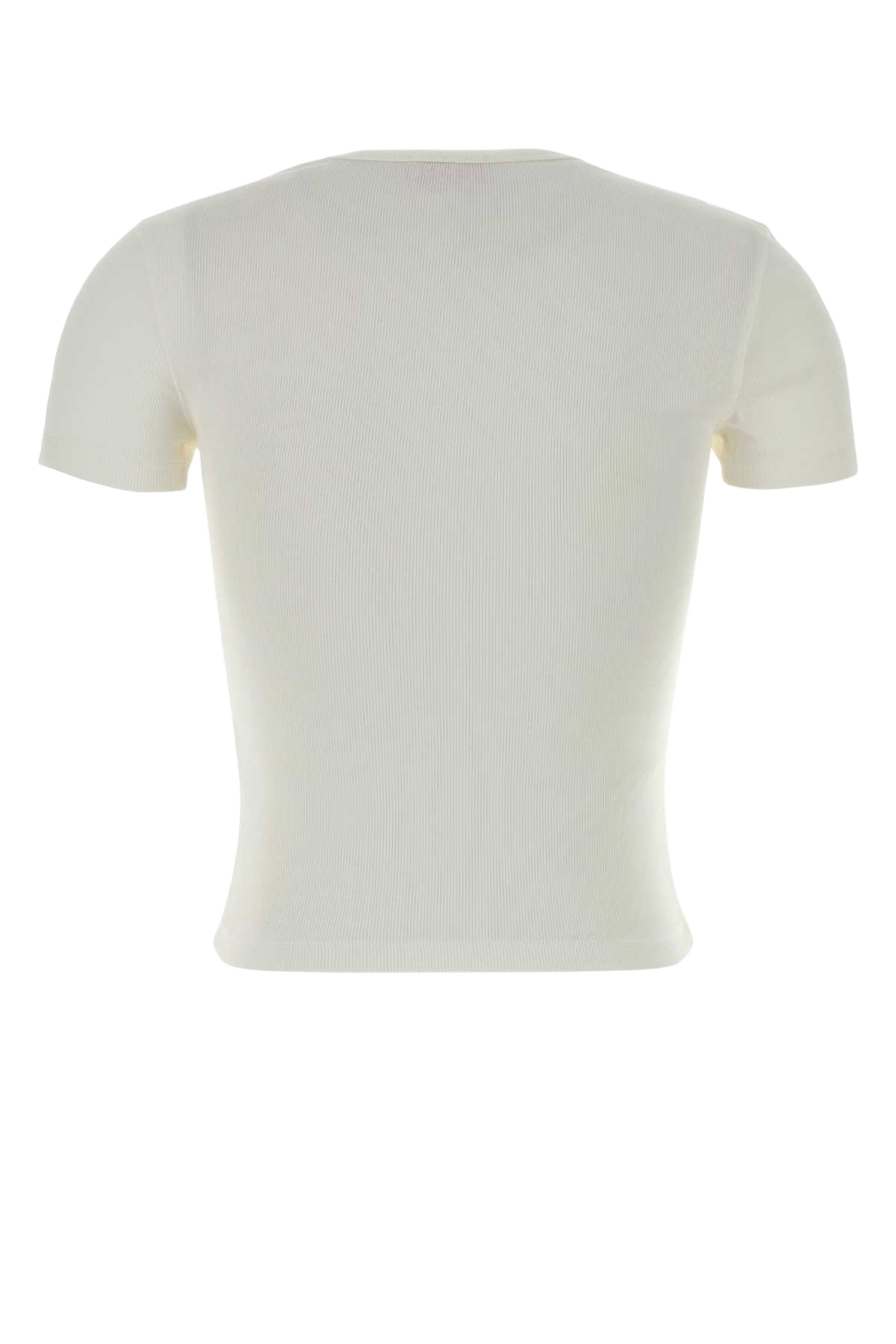 White Stretch Cotton T-Elle T-Shirt 141 Co Ea