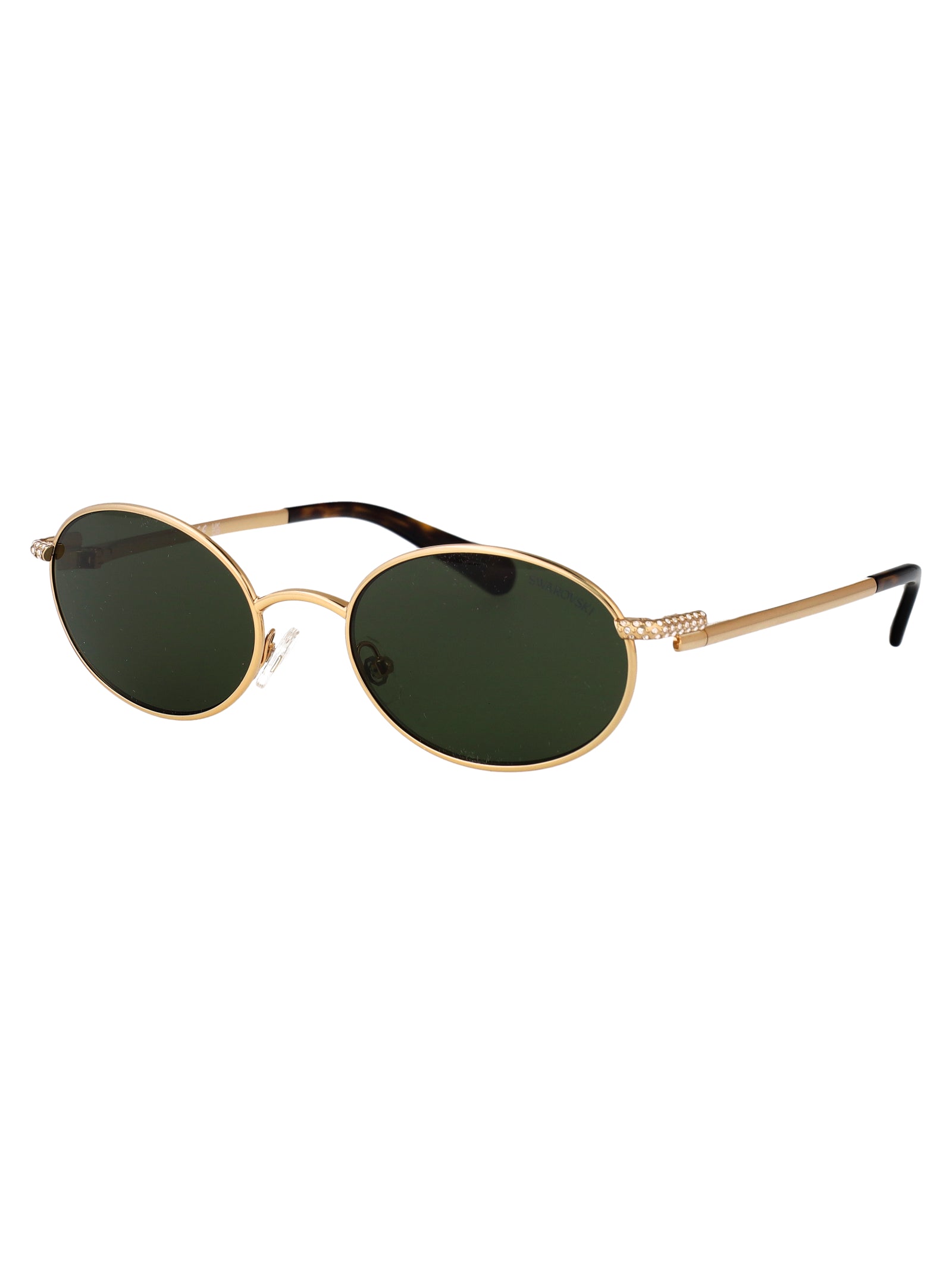 0sk7033 Gold Metal Sunglasses