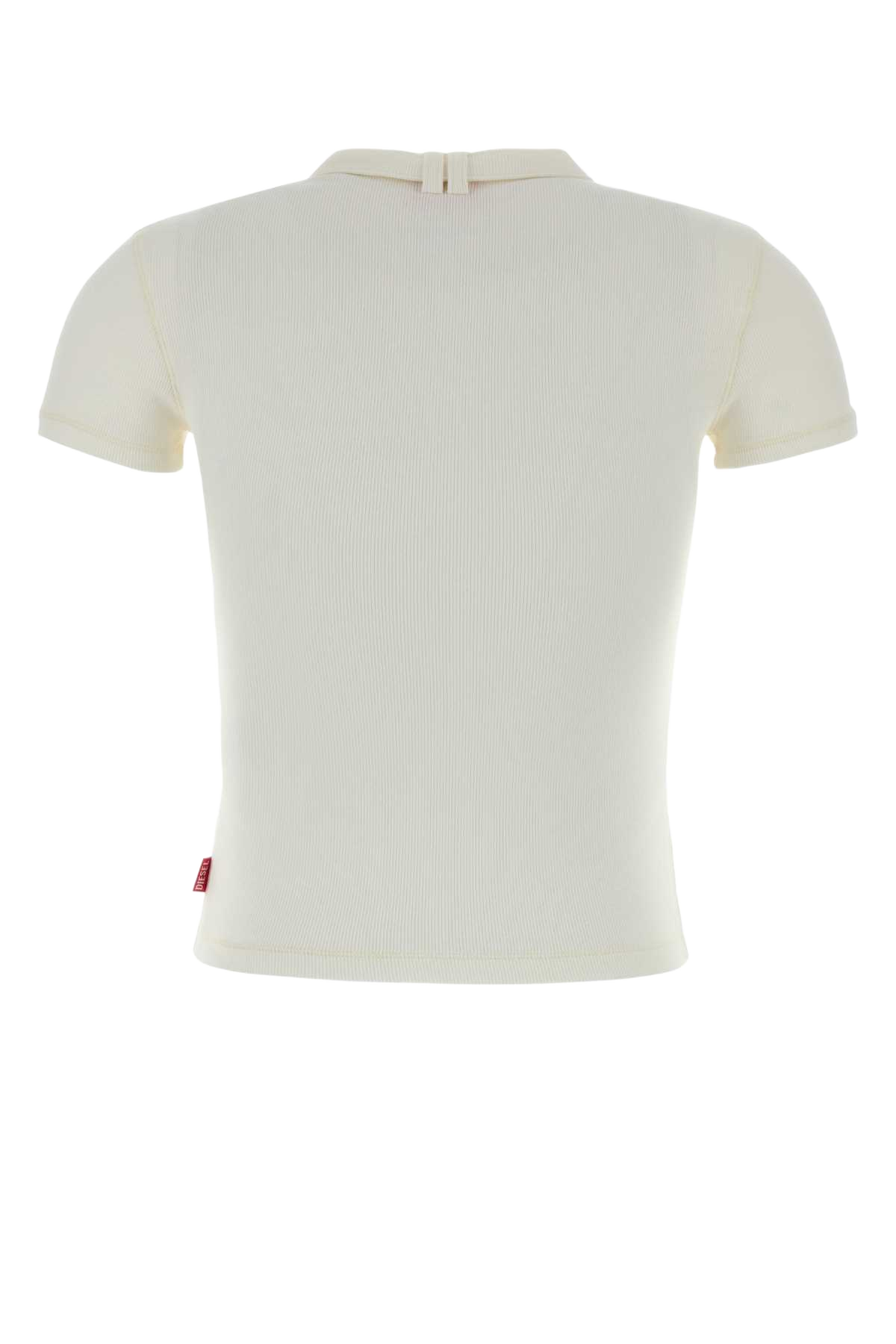 White Stretch Cotton T-Iaras T-Shirt 141 Exterior: Elastane