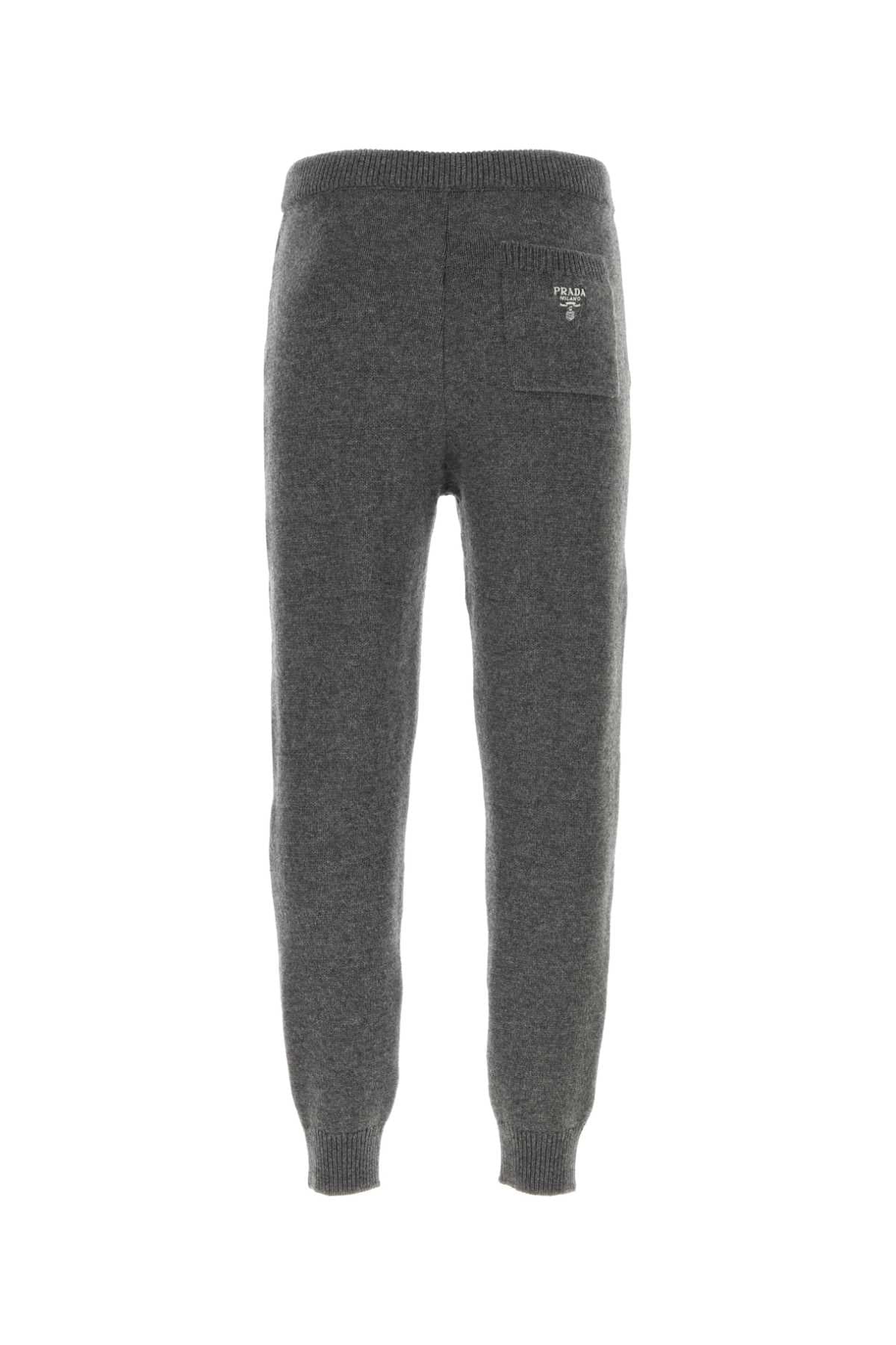 Dark Grey Cashmere Joggers Ardesia Exterior: Pantaloni