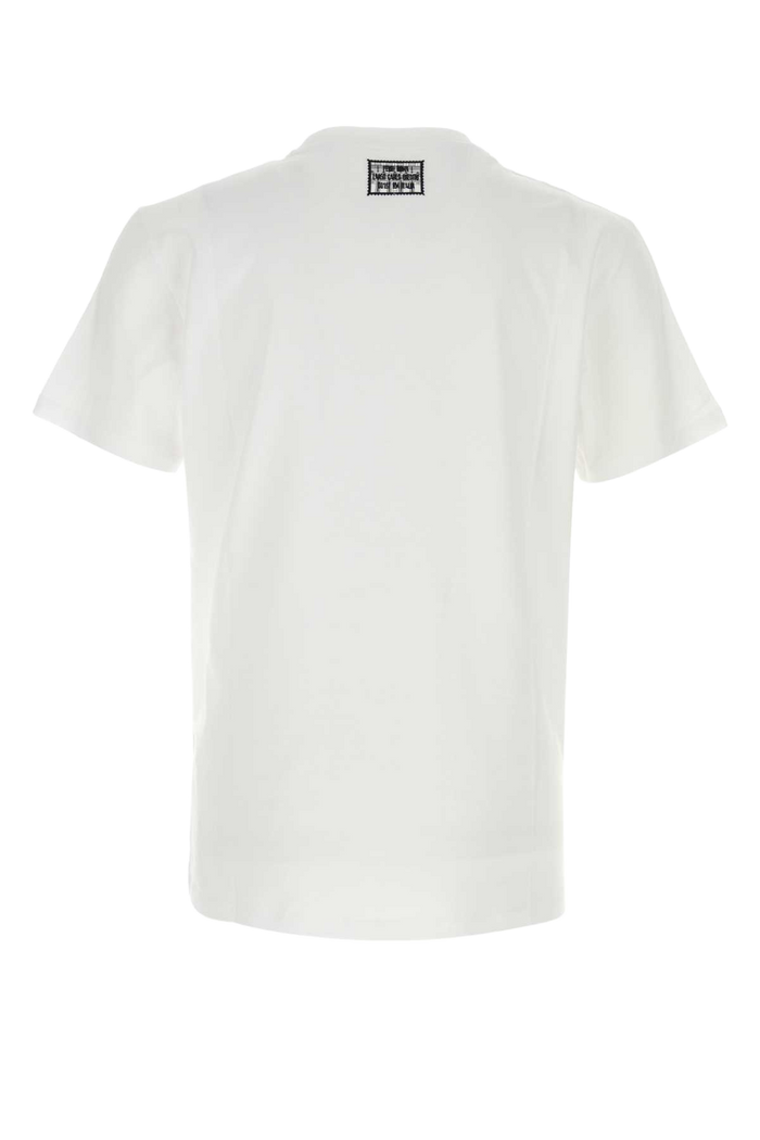 White Cotton T-Shirt Bianco Exterior