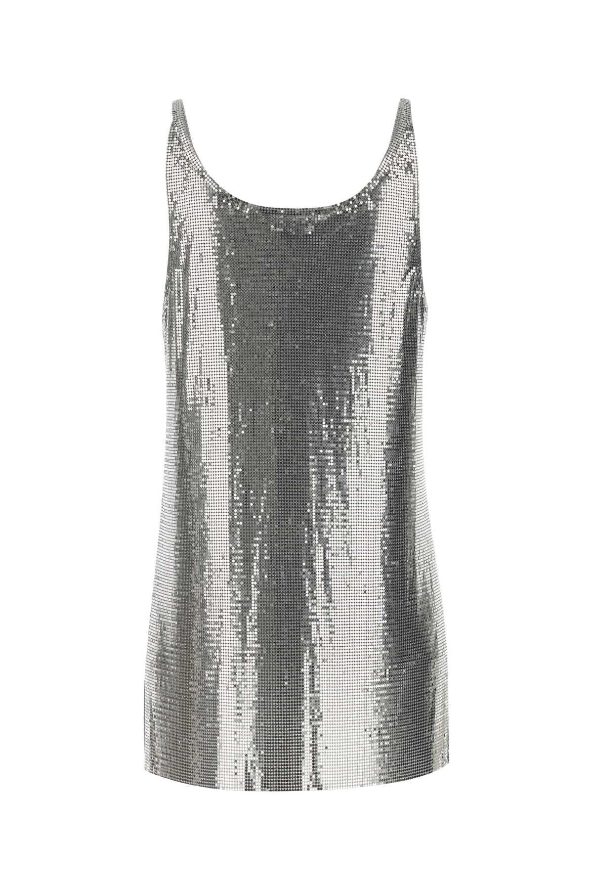 Silver Metal Knit Top Exterior: Aluminium Maglie