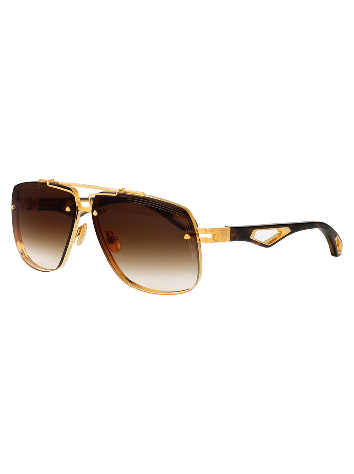 The King Ii Gold Plated Titanium Sunglasses