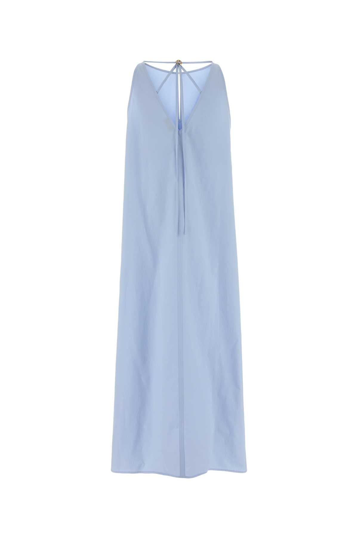 Light Blue Poplin Dress Lightbluecloud Exterior: Cotton Abiti