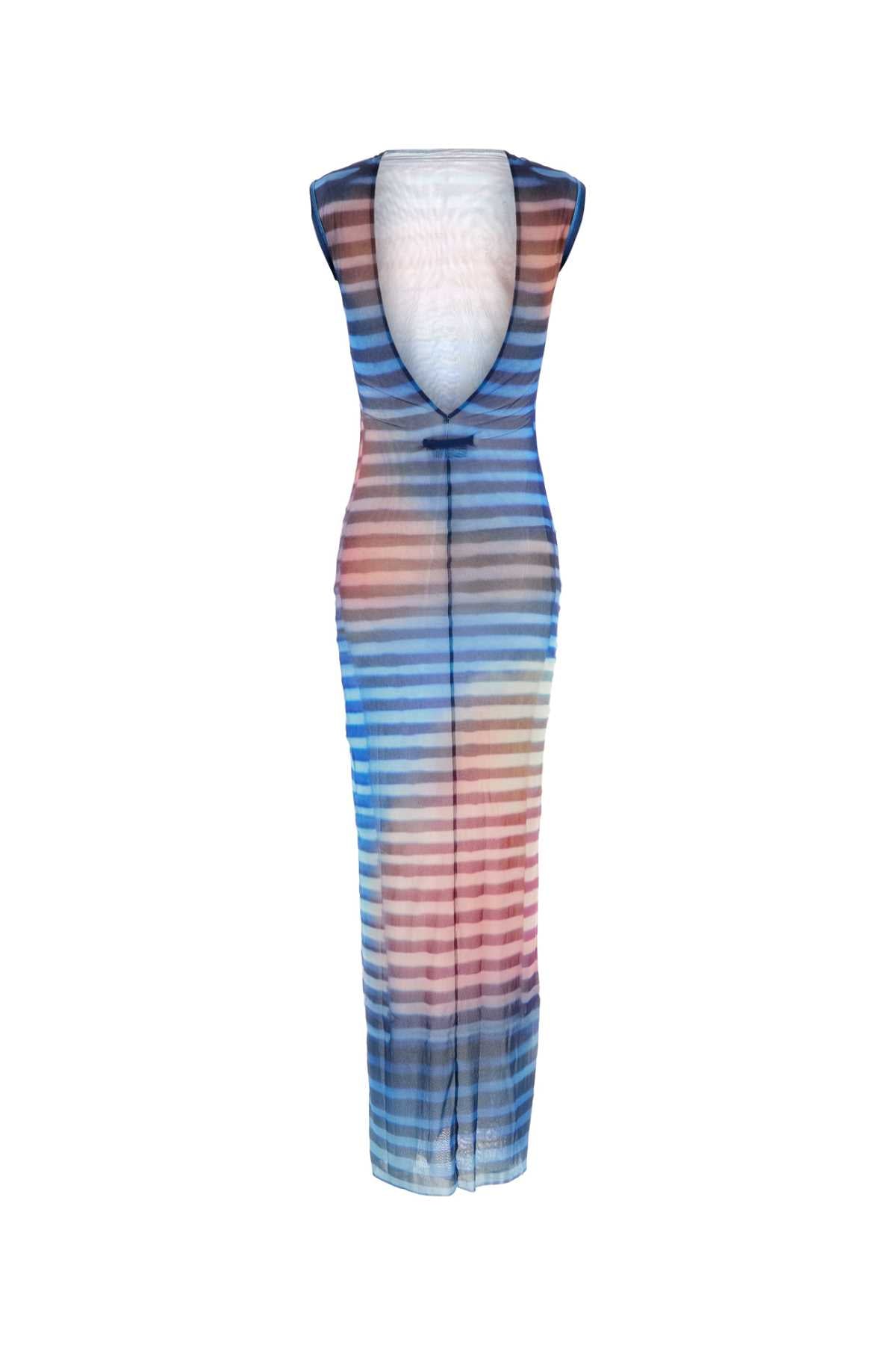 Printed Tulle The Air Dress Lightbluebluepeach Exterior: Nylon Lining: Abiti