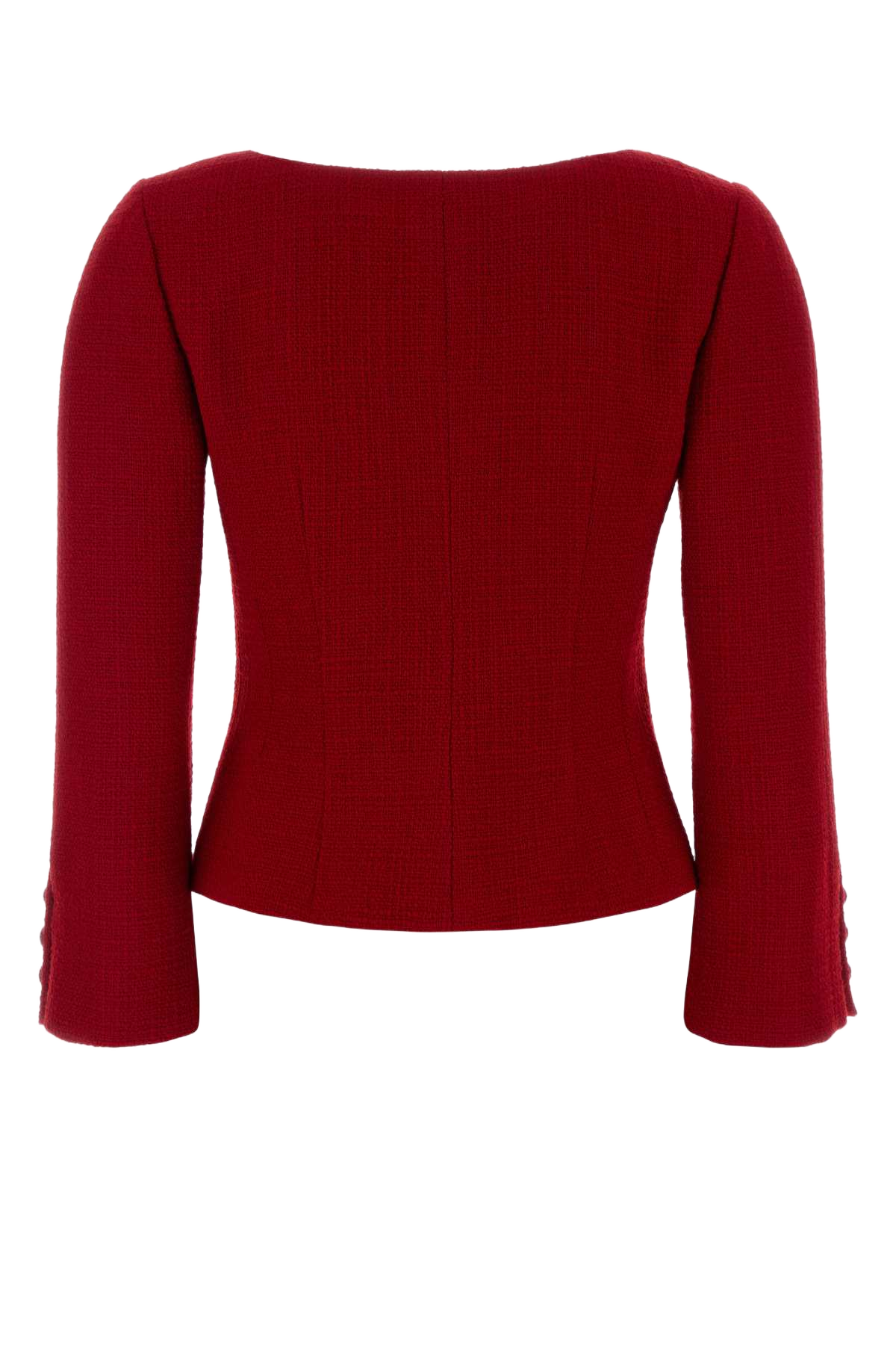 Red Boucle Blazer Paris Giacche E Gilet