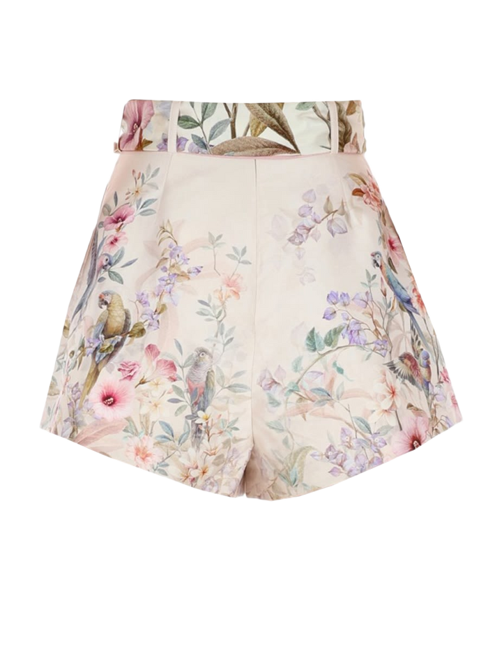 Rebellion Pleated Shorts Multicolour Silk Cotton