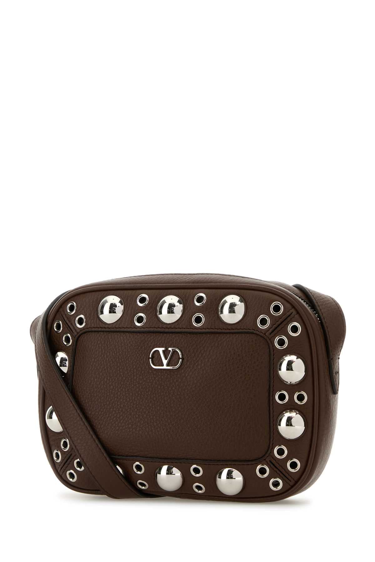 Brown Leather Nellcãte Shoulder Bag Teakbrown Borse A Tracolla