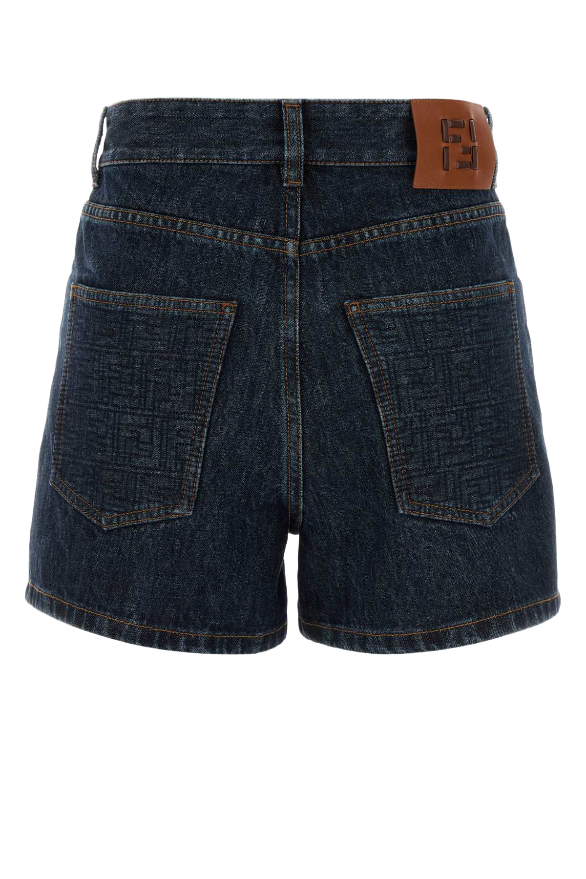 Denim Shorts Blueberry-26 Exterior: Cotton