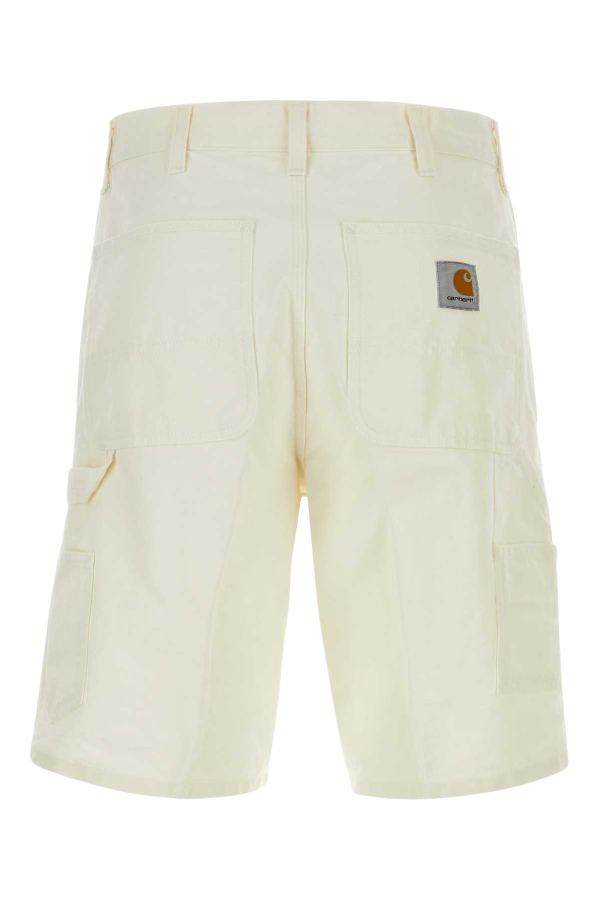 White Cotton Single Knee Short Wax Exterior