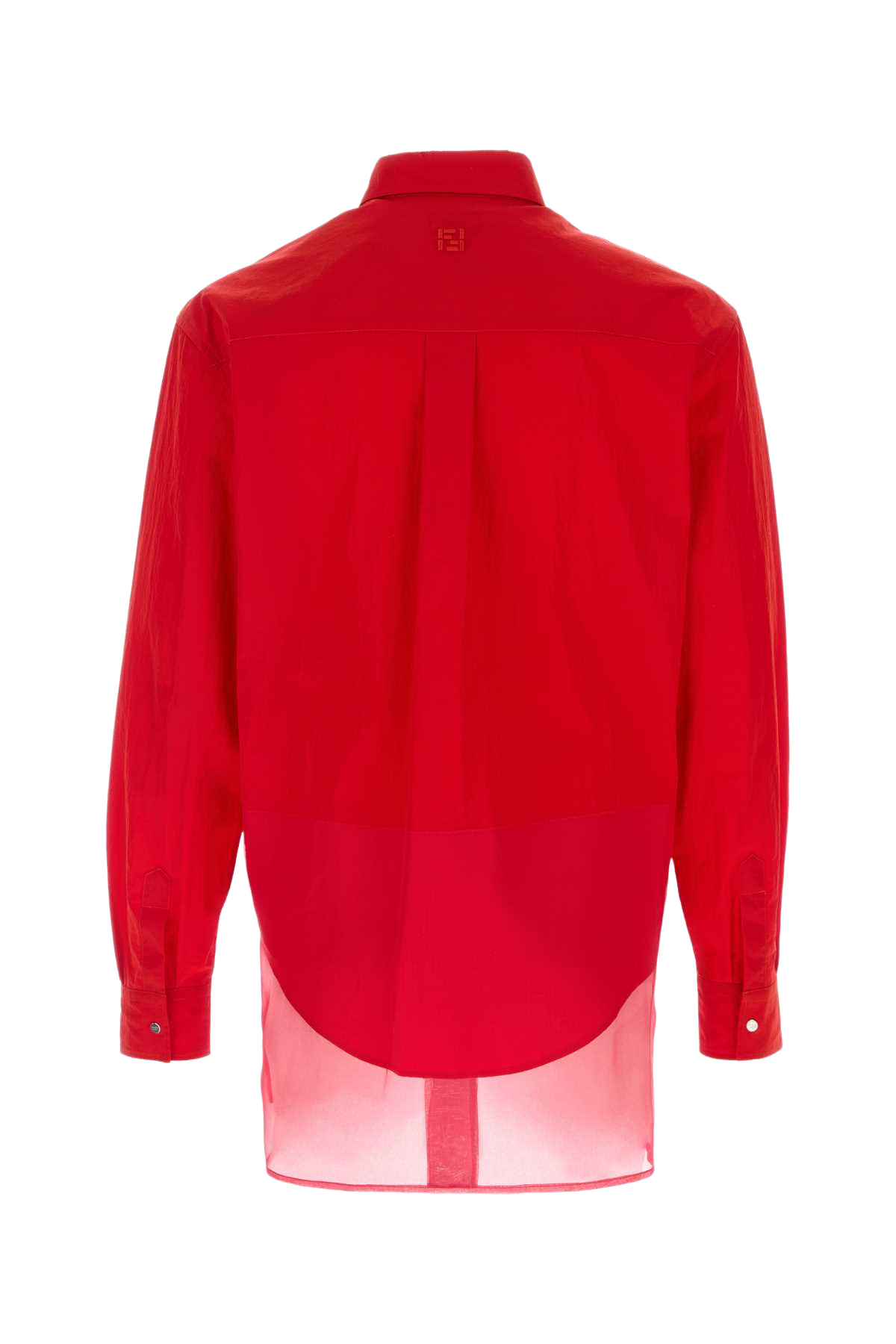 Red Nylon Shirt Ortensia Exterior: Silk Camicie