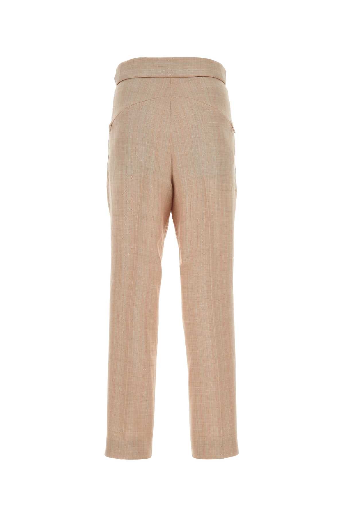 Embroidered Polyester Blend Pant Multicolor Exterior: Wool Pantaloni
