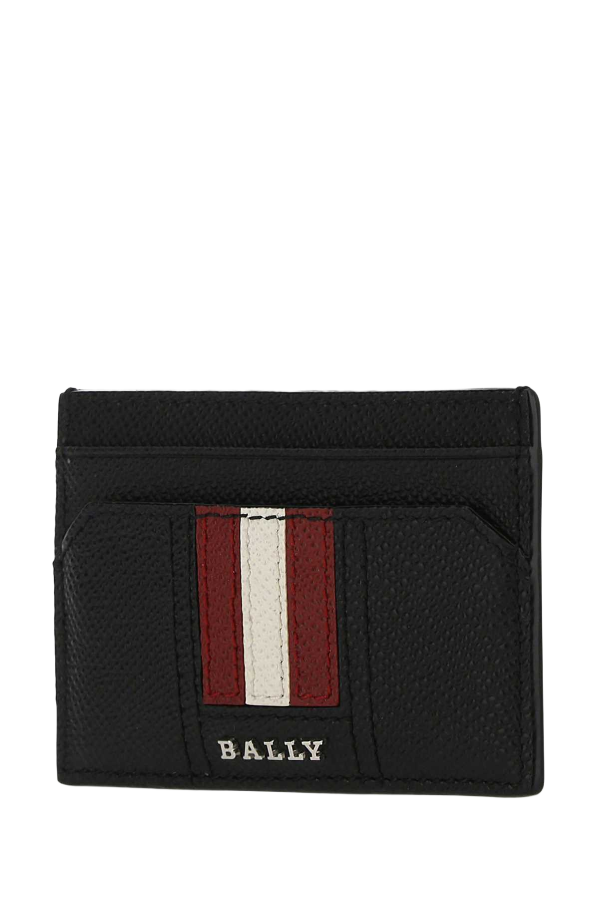 Black Leather Thar Card Holder Portafogli