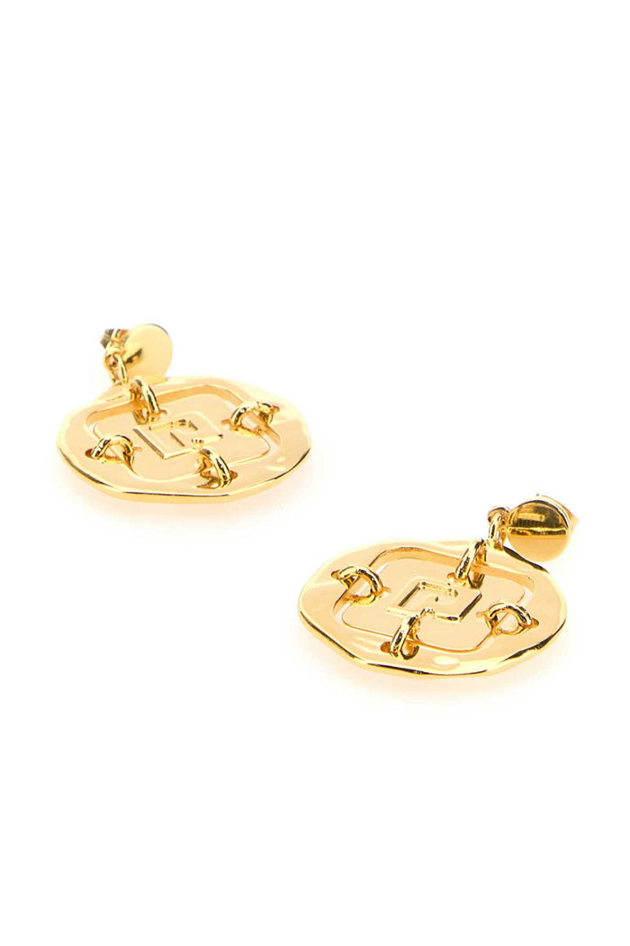 Gold Metal Earrings Orecchini