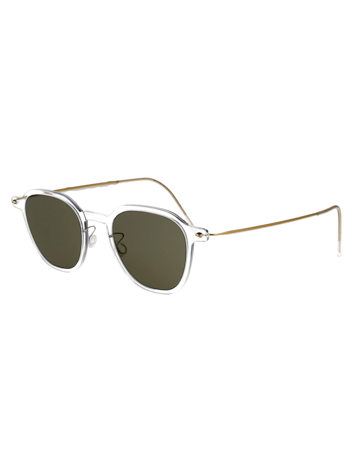 8348 C01 Transparent Acetate + Titanium Sunglasses