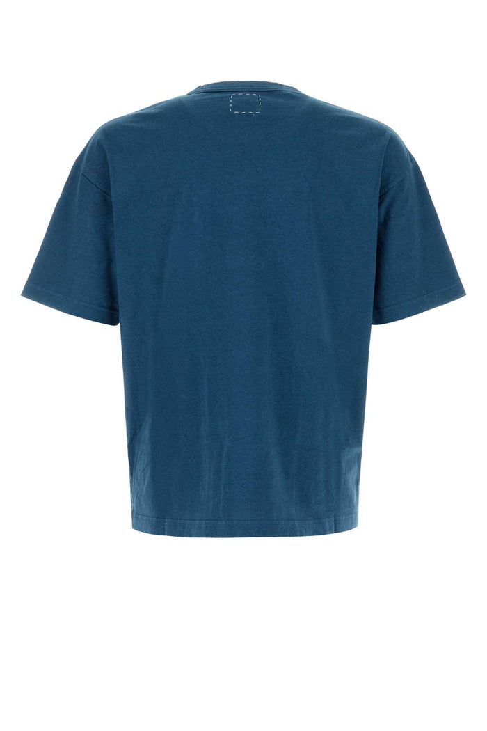 Blue Cotton T-Shirt Ltindigo Exterior