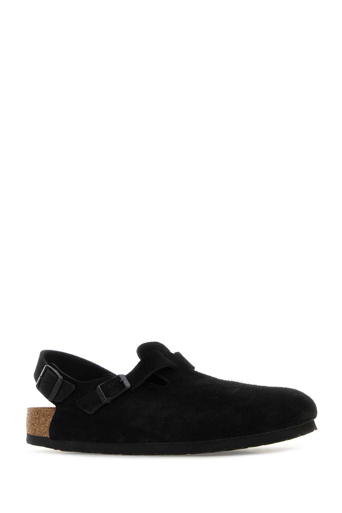 Black Suede Tokyo Slippers
