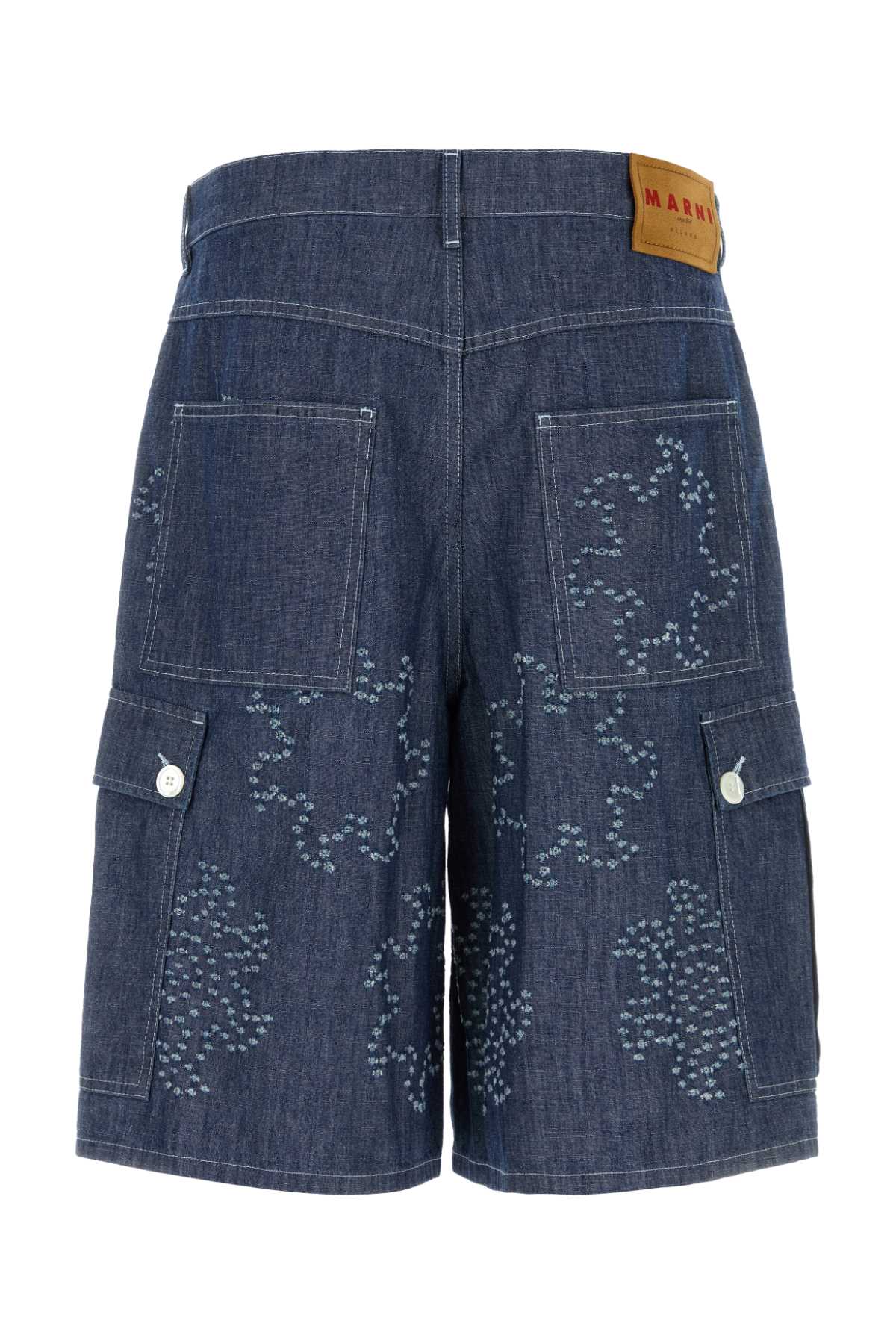 Denim Bermuda Shorts Orion Blue Exterior: Cotton