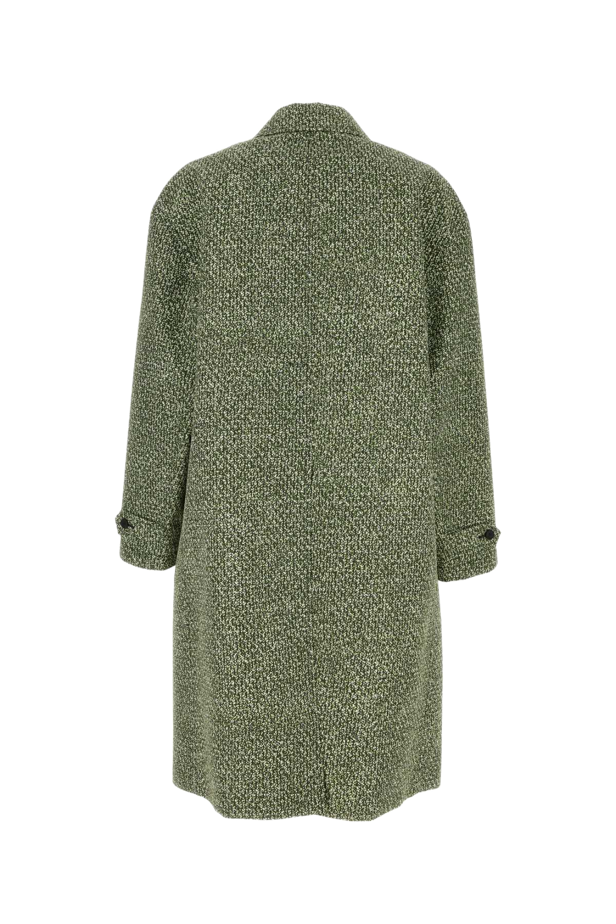 Printed Poplin Coat Greenwhitemc Exterior: Polyester Cappotti