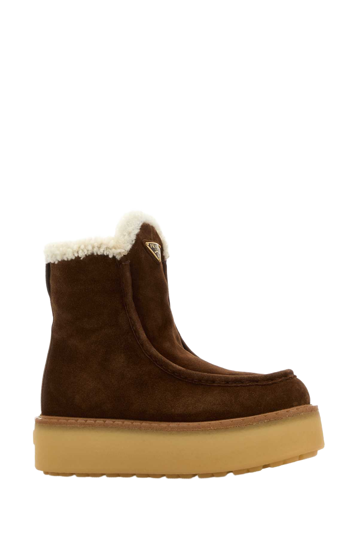 Brown Suede Ankle Boots Cacao Calfleather-ovisariesaries Stivali