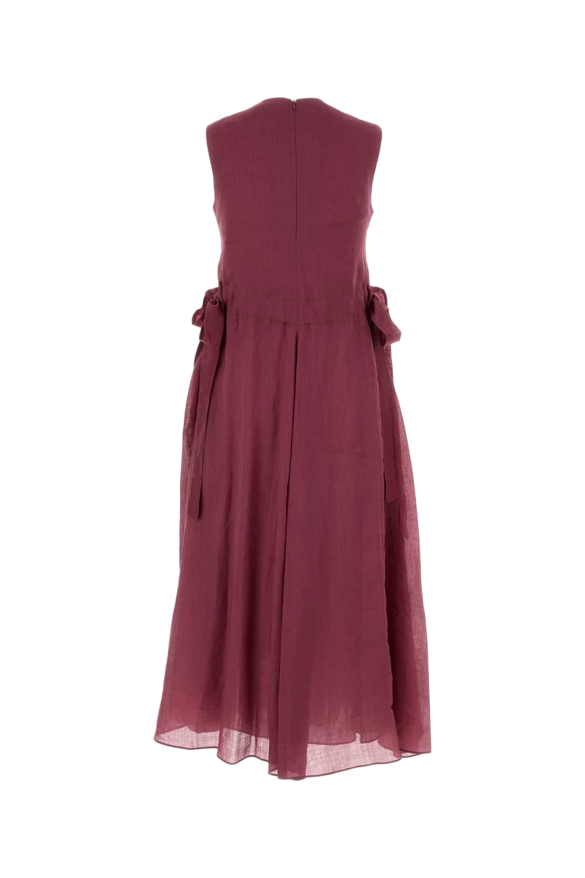 Tyrian Purple Ramie Aquile Dress Ciclamino Abiti