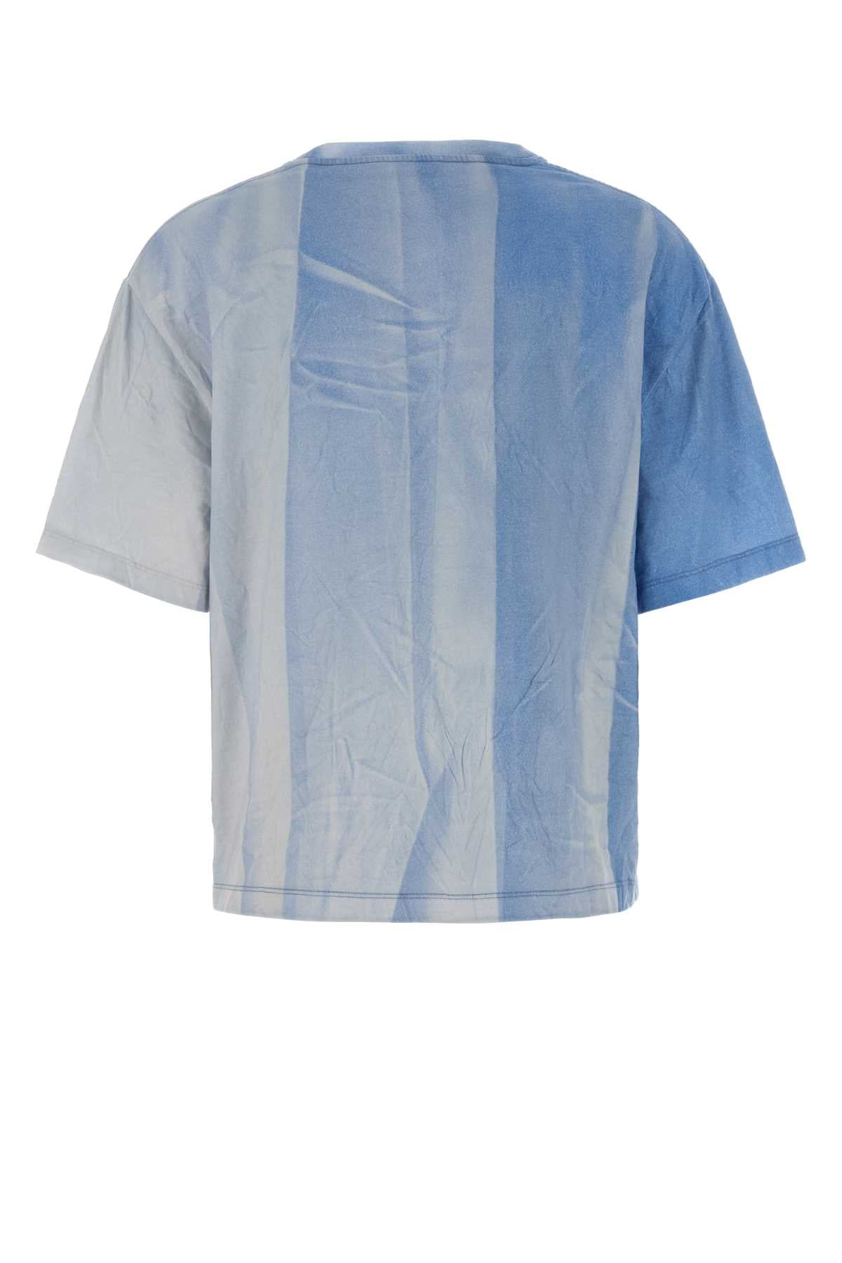Light Blue Exterior: Polyester Cotton T-shirt