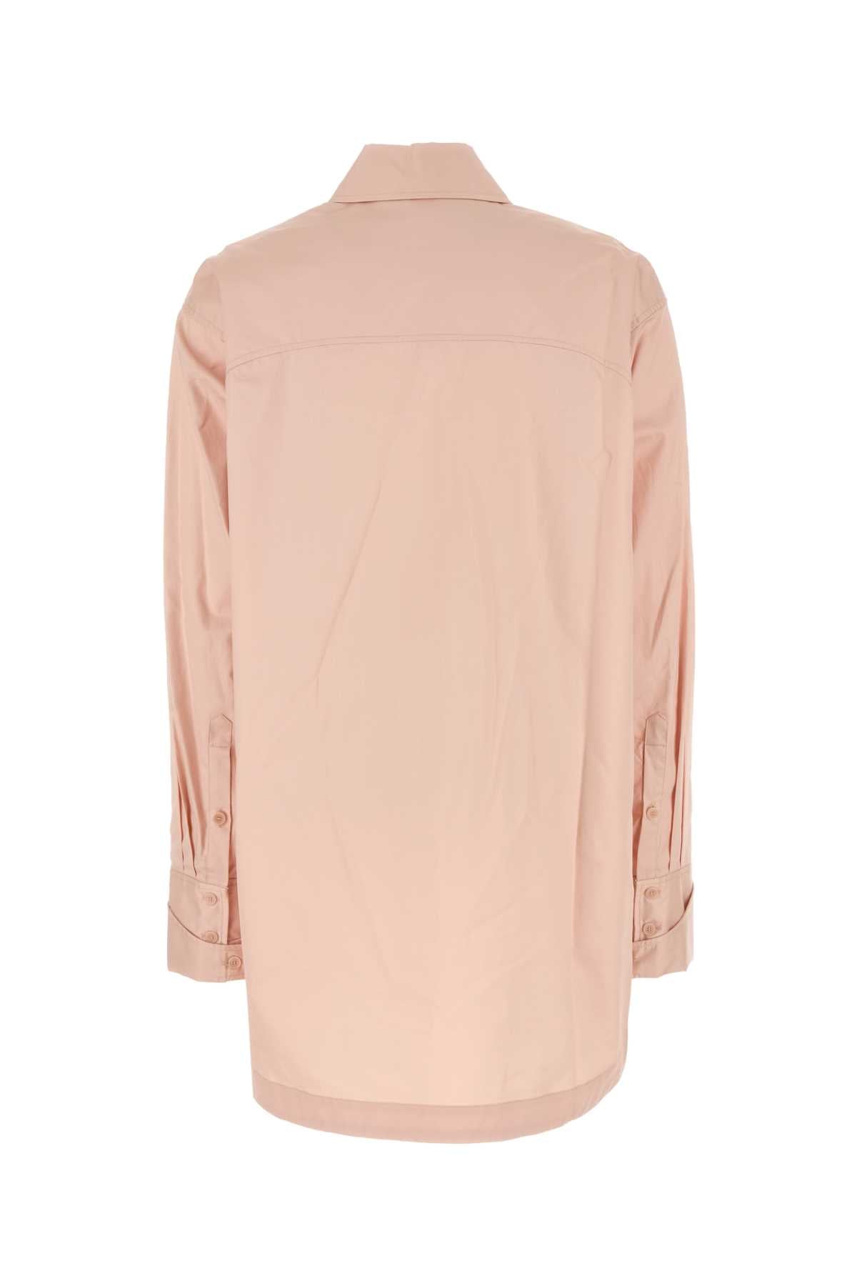Pastel Pink Poplin Porte Oversize Shirt Cliffordpink Exterior: Cotton Camicie