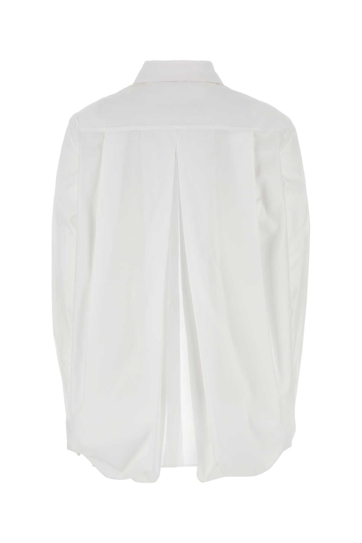 White Poplin Shirt Exterior: Cotton Camicie