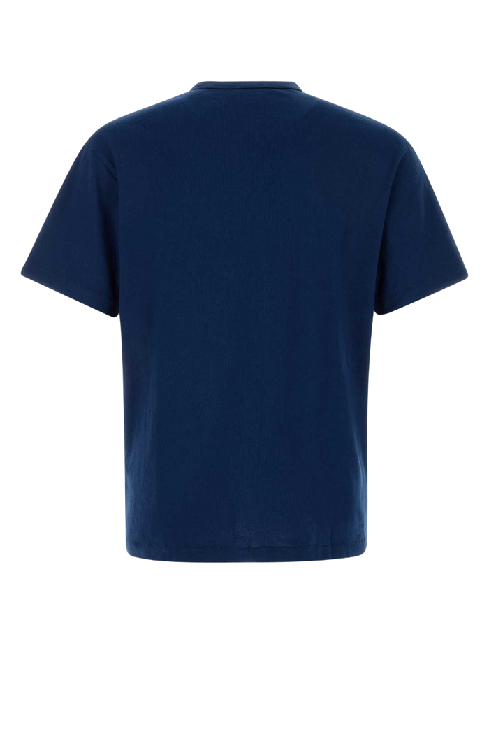 Navy Blue Cotton T-Shirt Deepseablue Exterior: Pantaloni