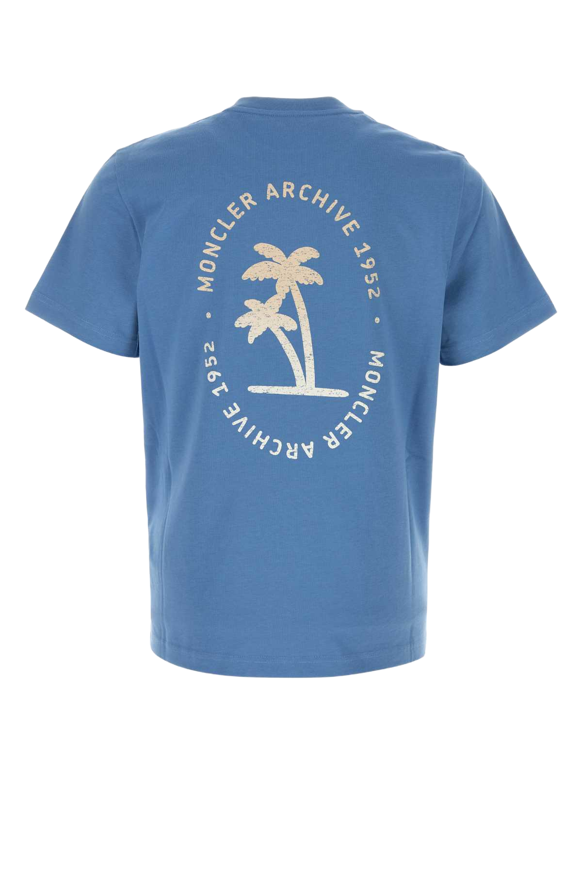 Cerulean Blue Cotton T-Shirt 714 Exterior