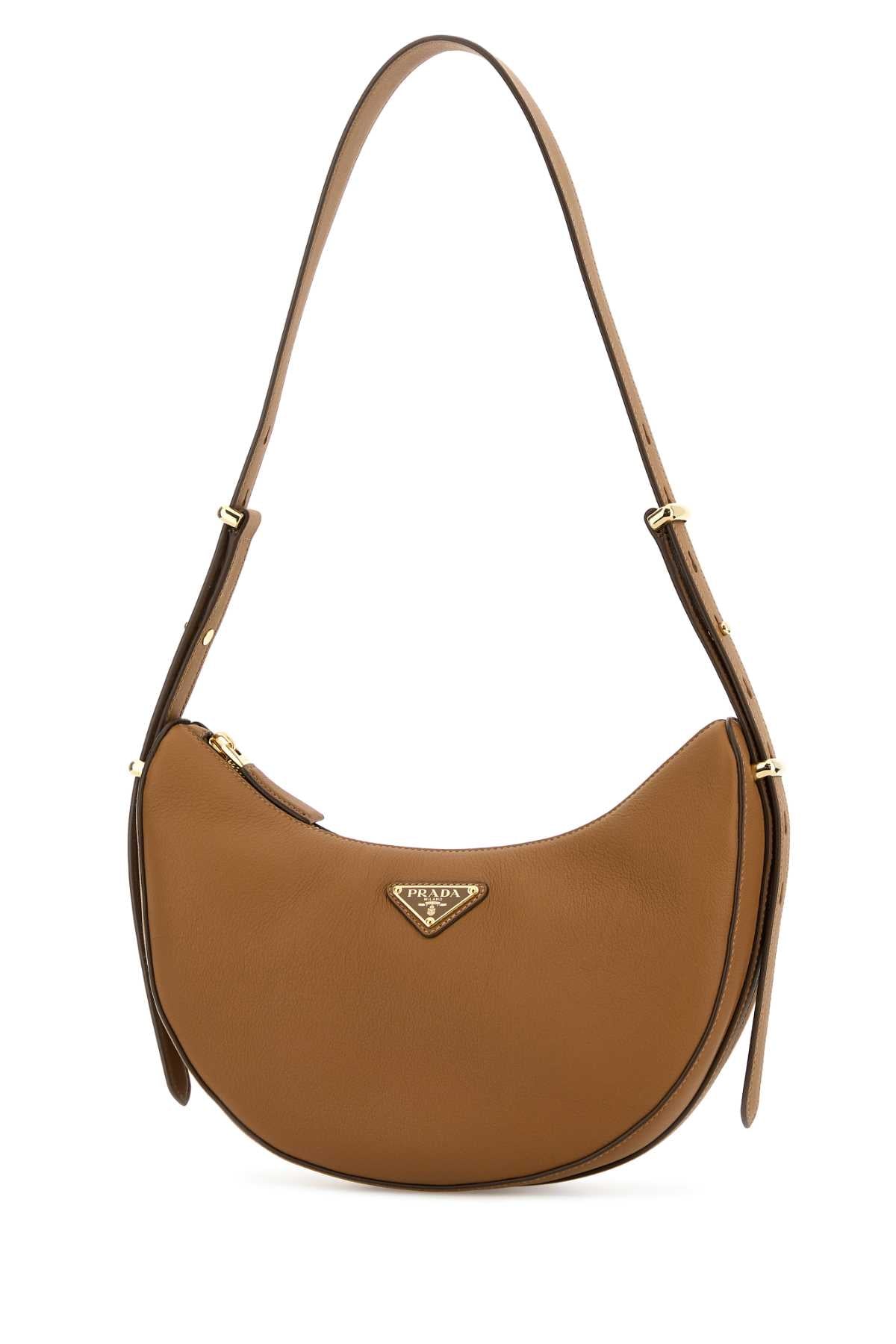 Camel Leather Shoulder Bag Caramel 0 Borse A Mano