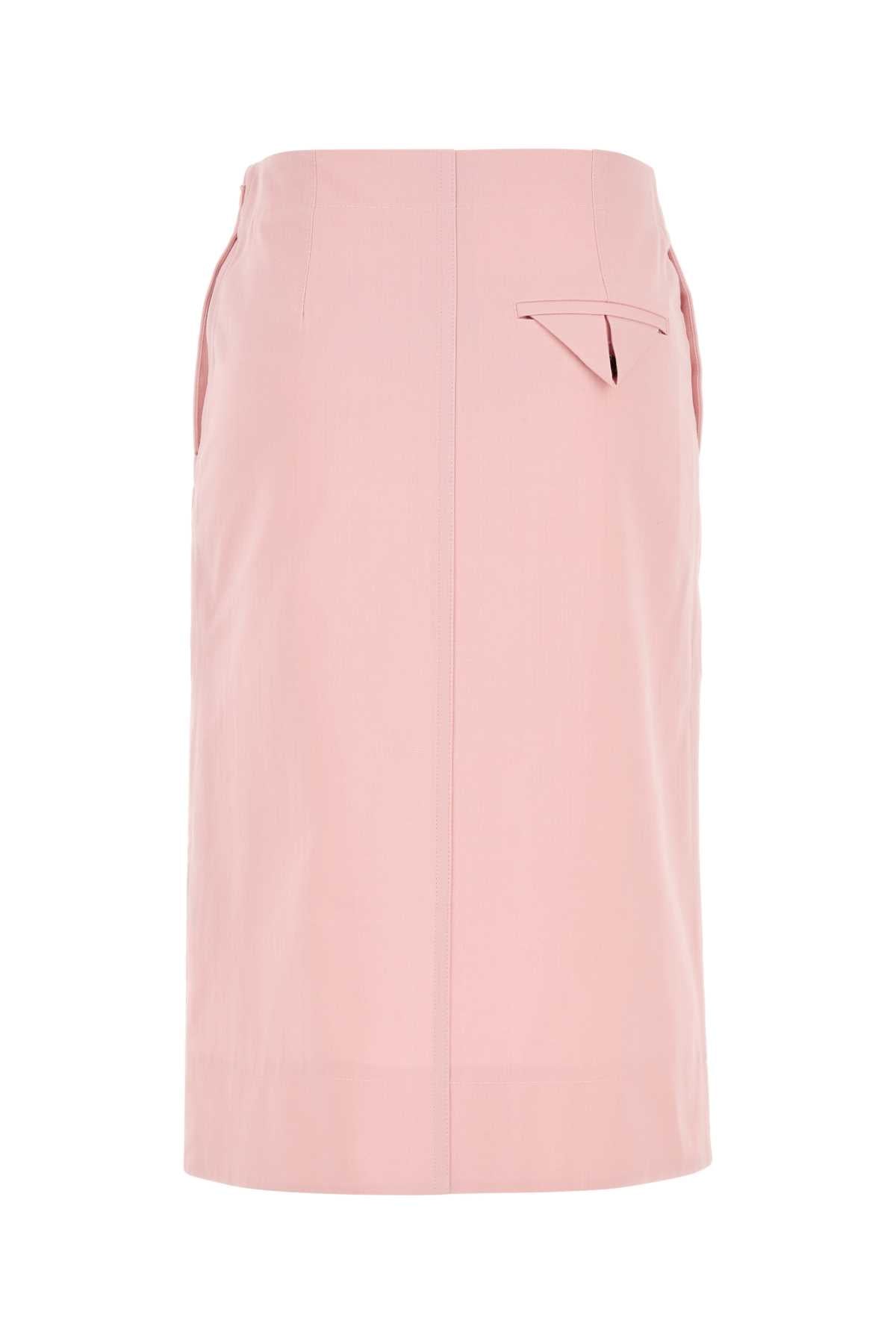 Pink Twill Skirt Camelia Exterior: Cotton Gonne