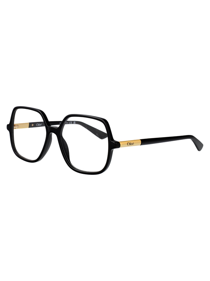 Ch0368o Black-black-transparent Acetate Optical