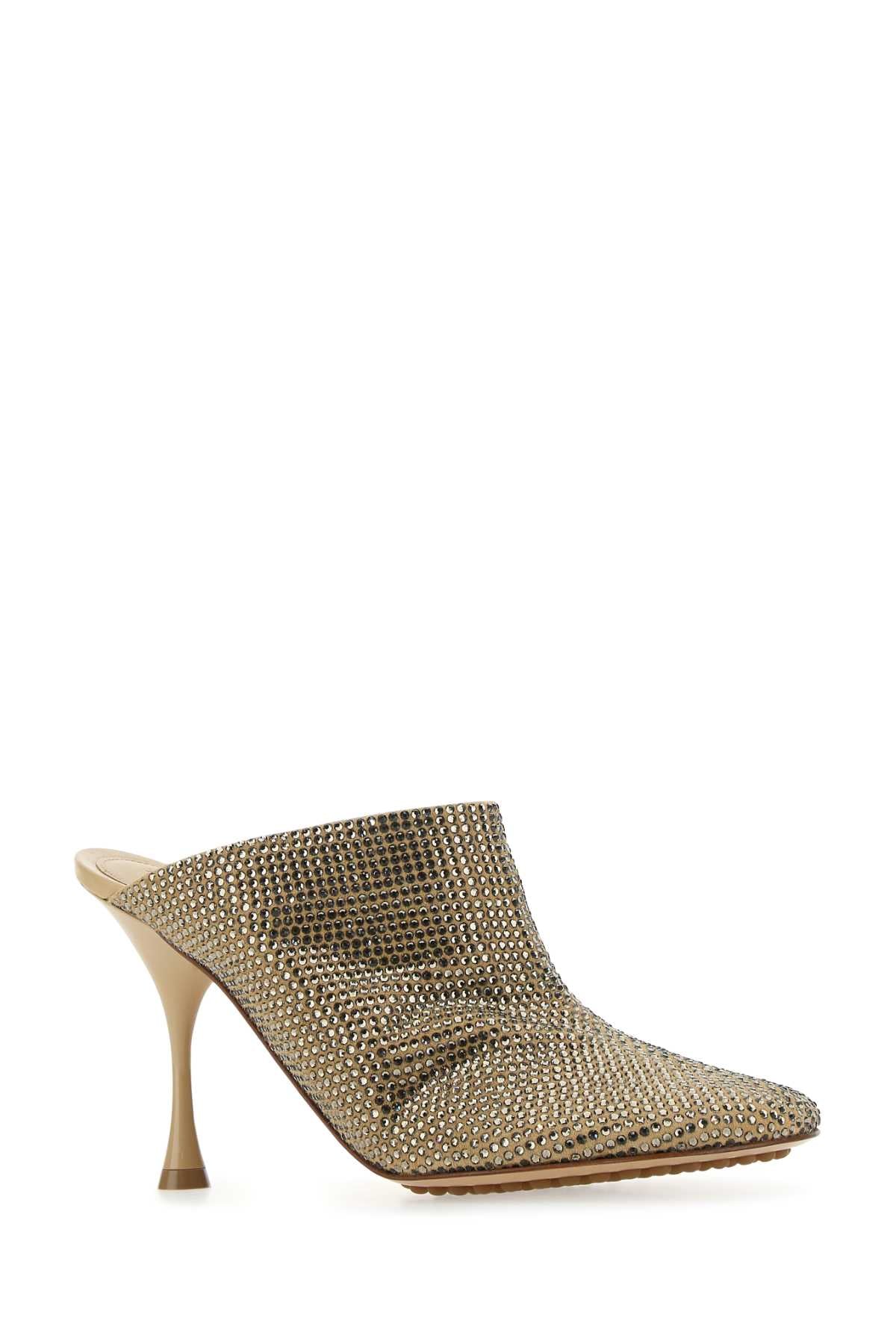 Embellished Suede Sparkle Dot Sock Mules 2624 Scarpe Con Tacco