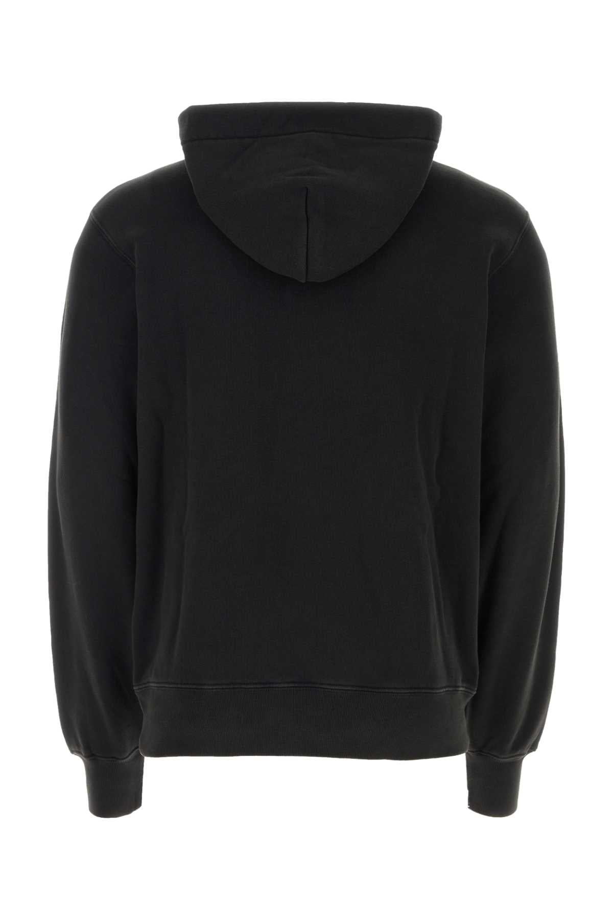 Black Cotton Oversize Sweatshirt Tapshoe Exterior: Felpe