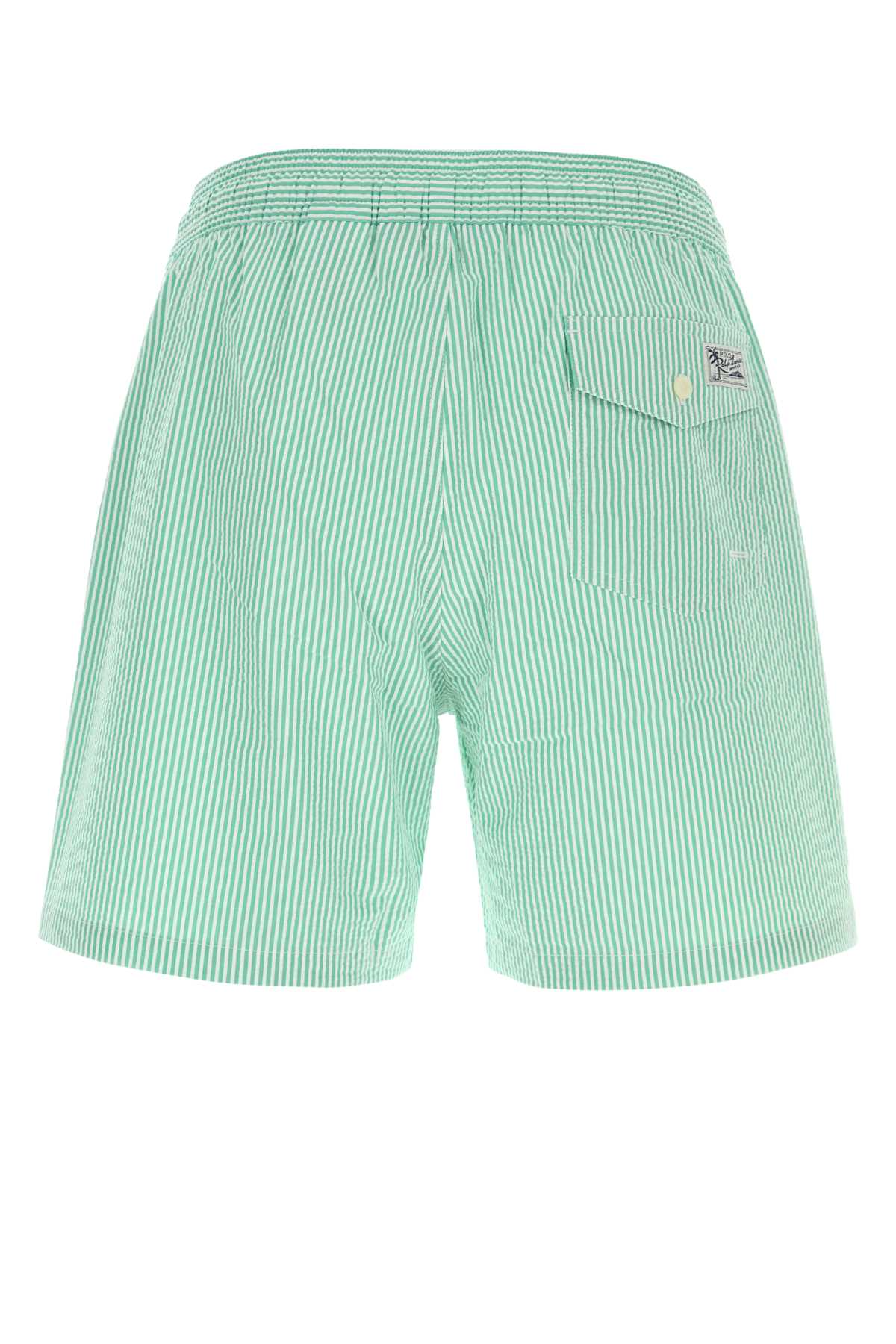 Keywestgreenstripe Costumi Da Bagno