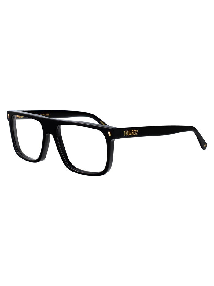 D2 0182 2m2 Black Gold Acetate Optical
