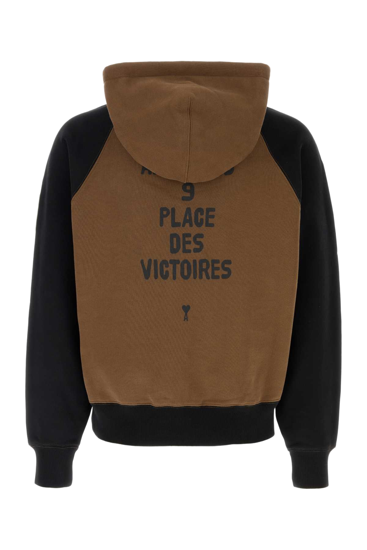 Brown Cotton Sweatshirt Hazelnutblack Exterior: Felpe