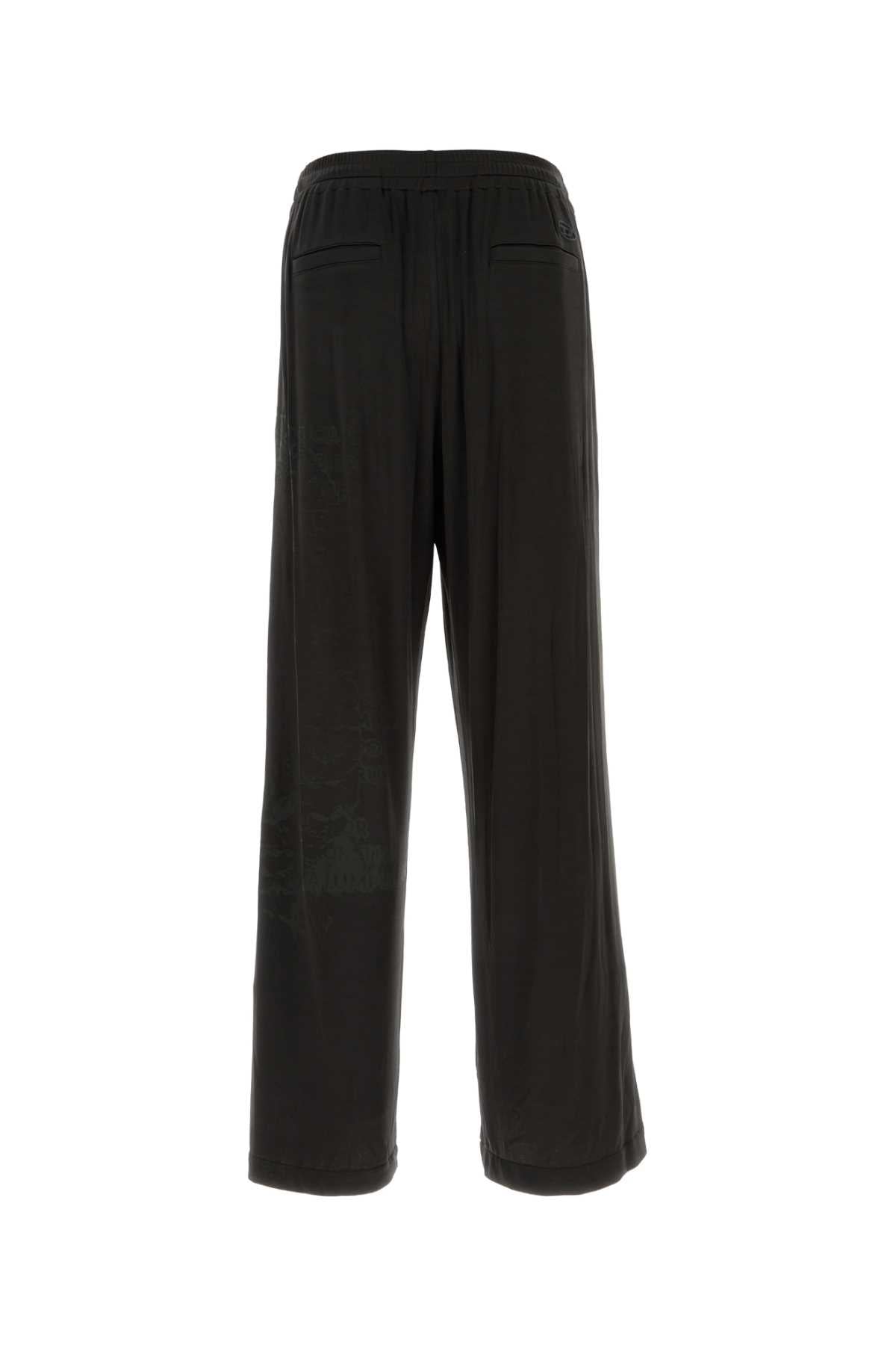 Black Stretch Acetate P-Jester Pant 9xx Exterior: Elastane Pantaloni
