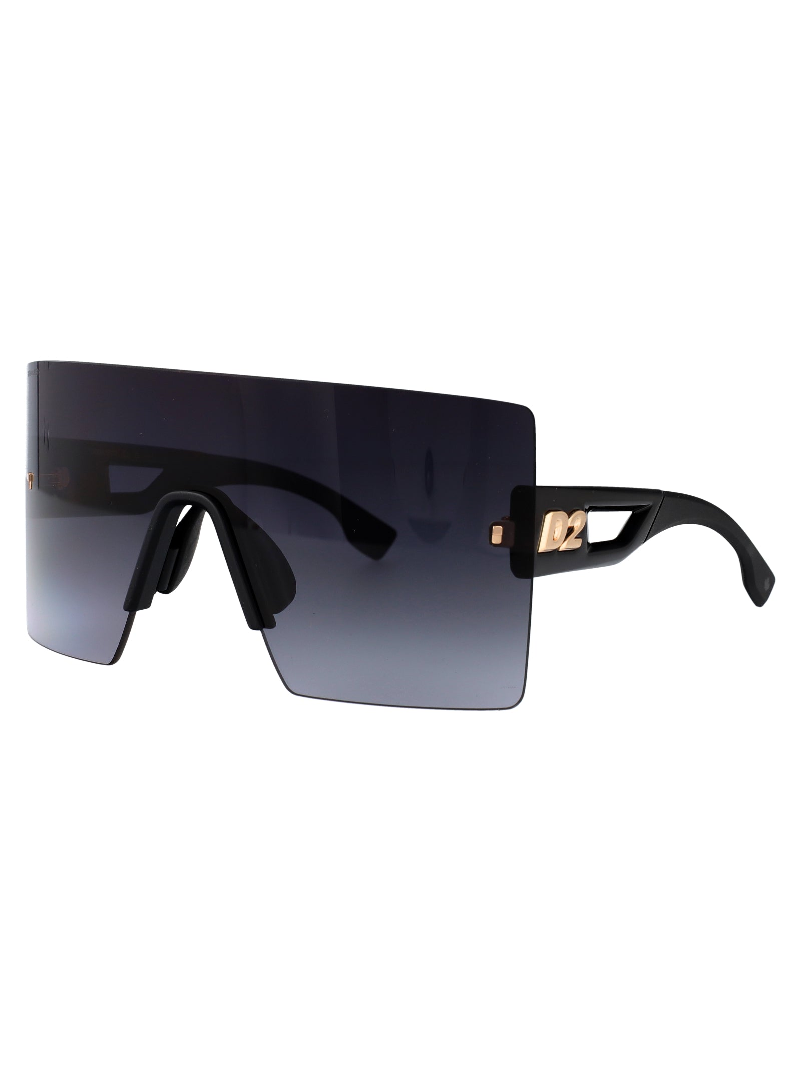 D2 0126-S Black Polyester Sunglasses