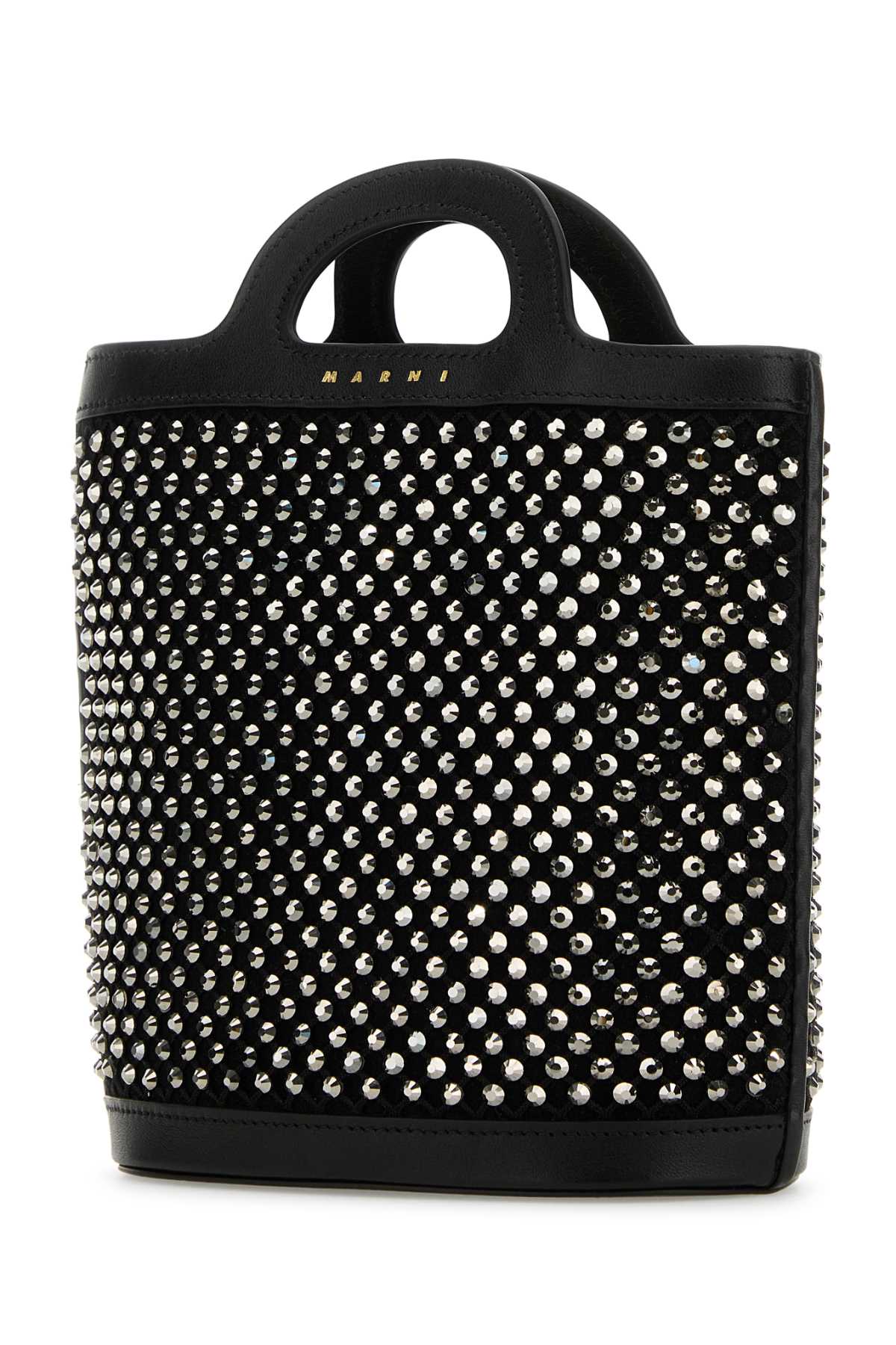 Embellished Mesh Nano Tropicalia Handbag Black Borse A Mano