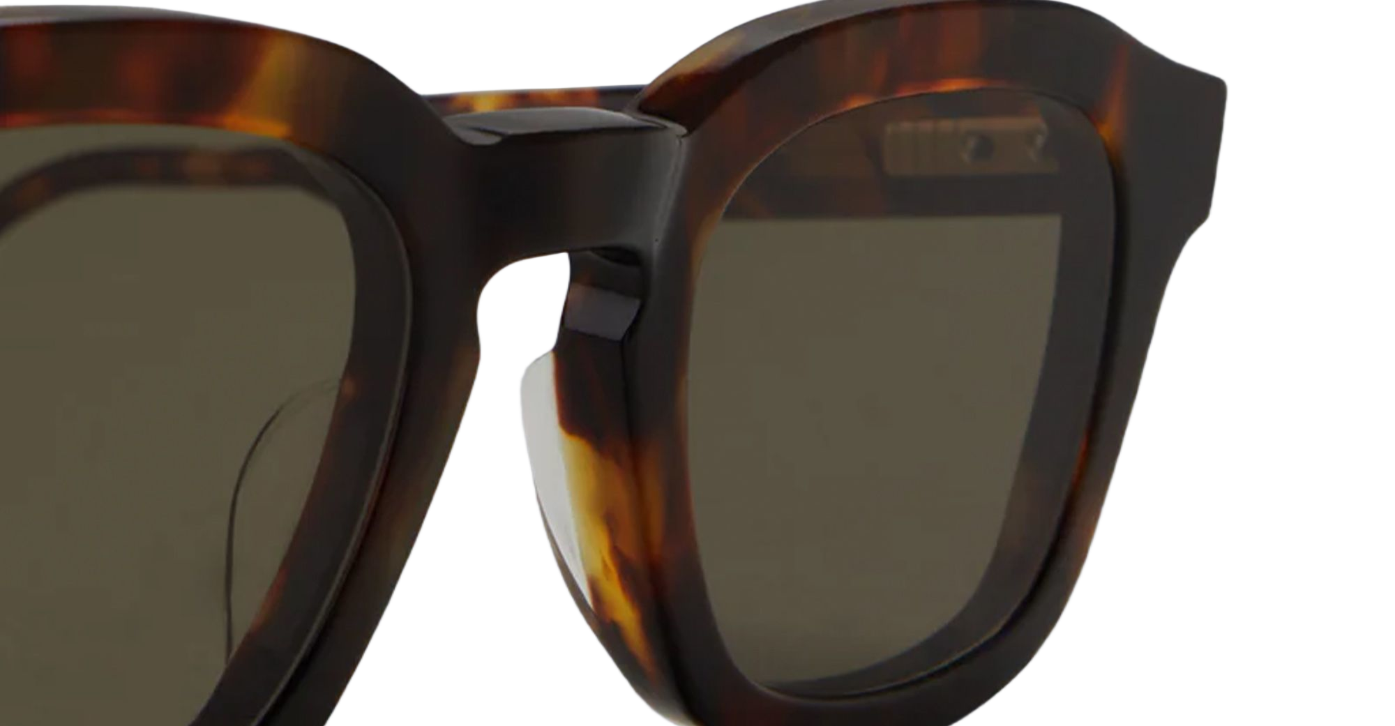 Rectangular - Dark Brown Acetate Sunglasses