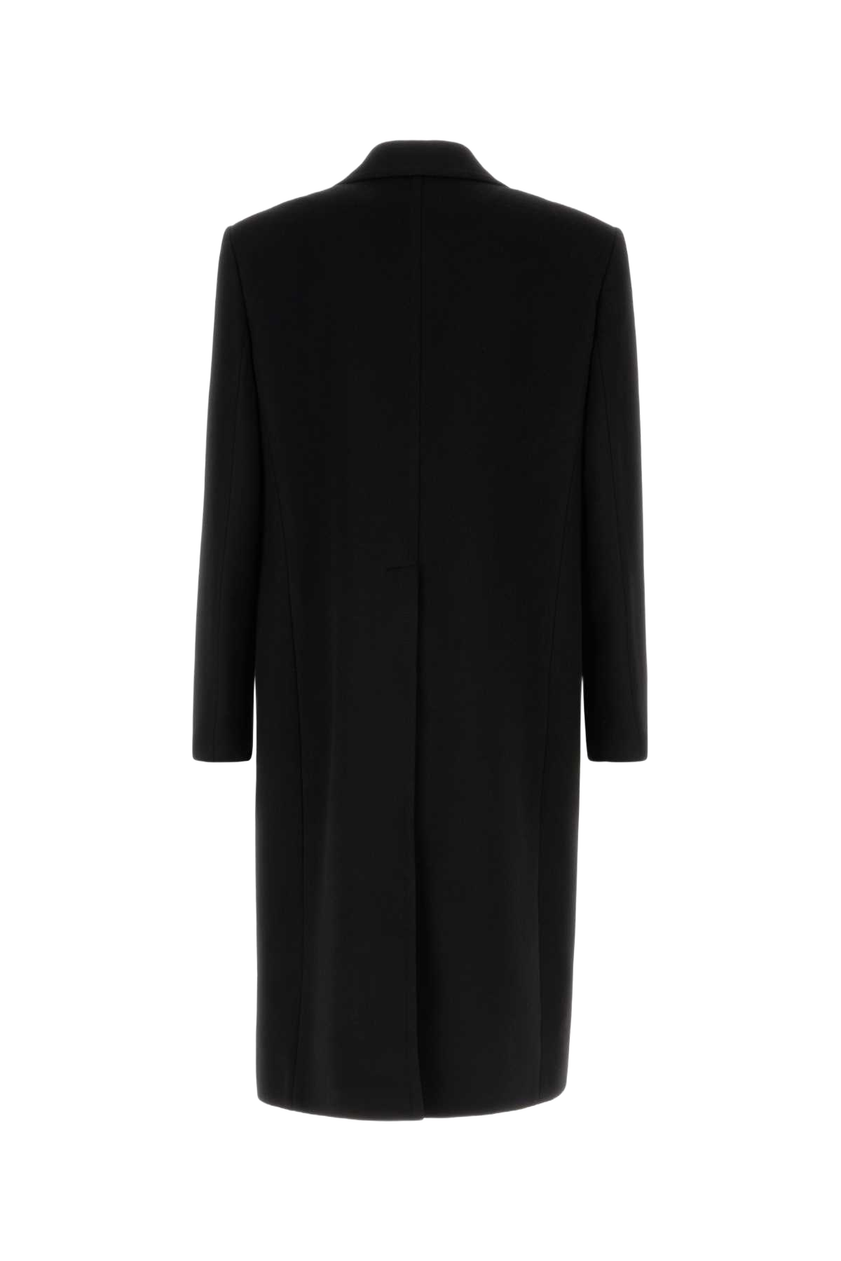Black Wool Blend Coat Nero Cappotti