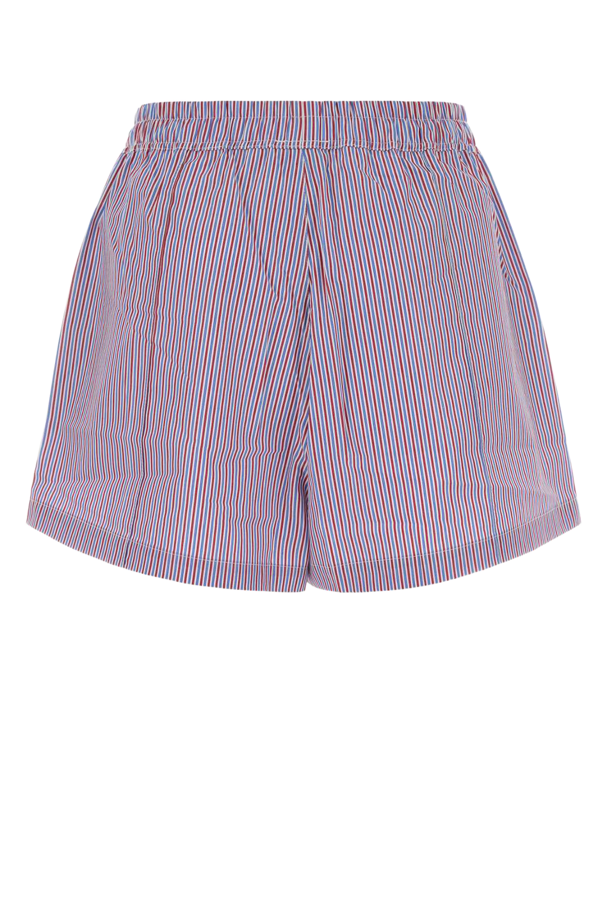 Embroidered Poplin Shorts Cottonredblwht Exterior: Cotton