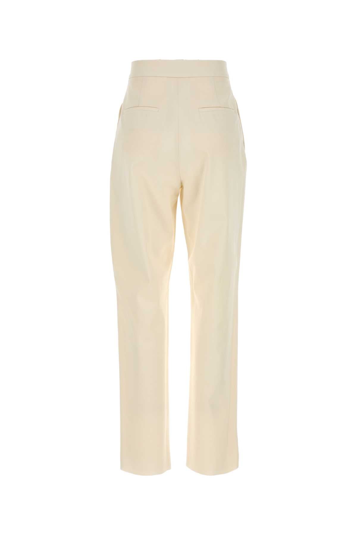 Ivory Cotton Dede Pant Bianco Exterior: Pantaloni
