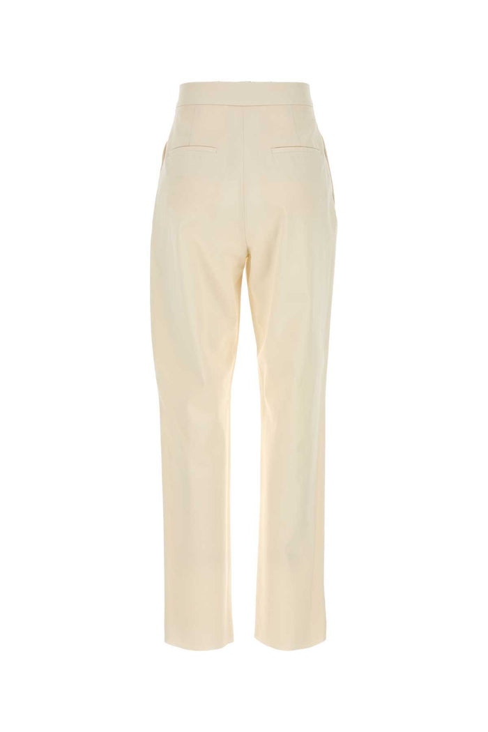 Ivory Cotton Dede Pant Bianco Exterior: Pantaloni